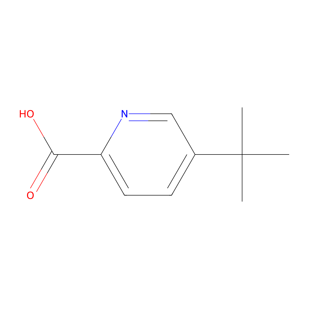 5-(tert-Butyl)picolinic acid molecular structure, CAS 1005785-85-2