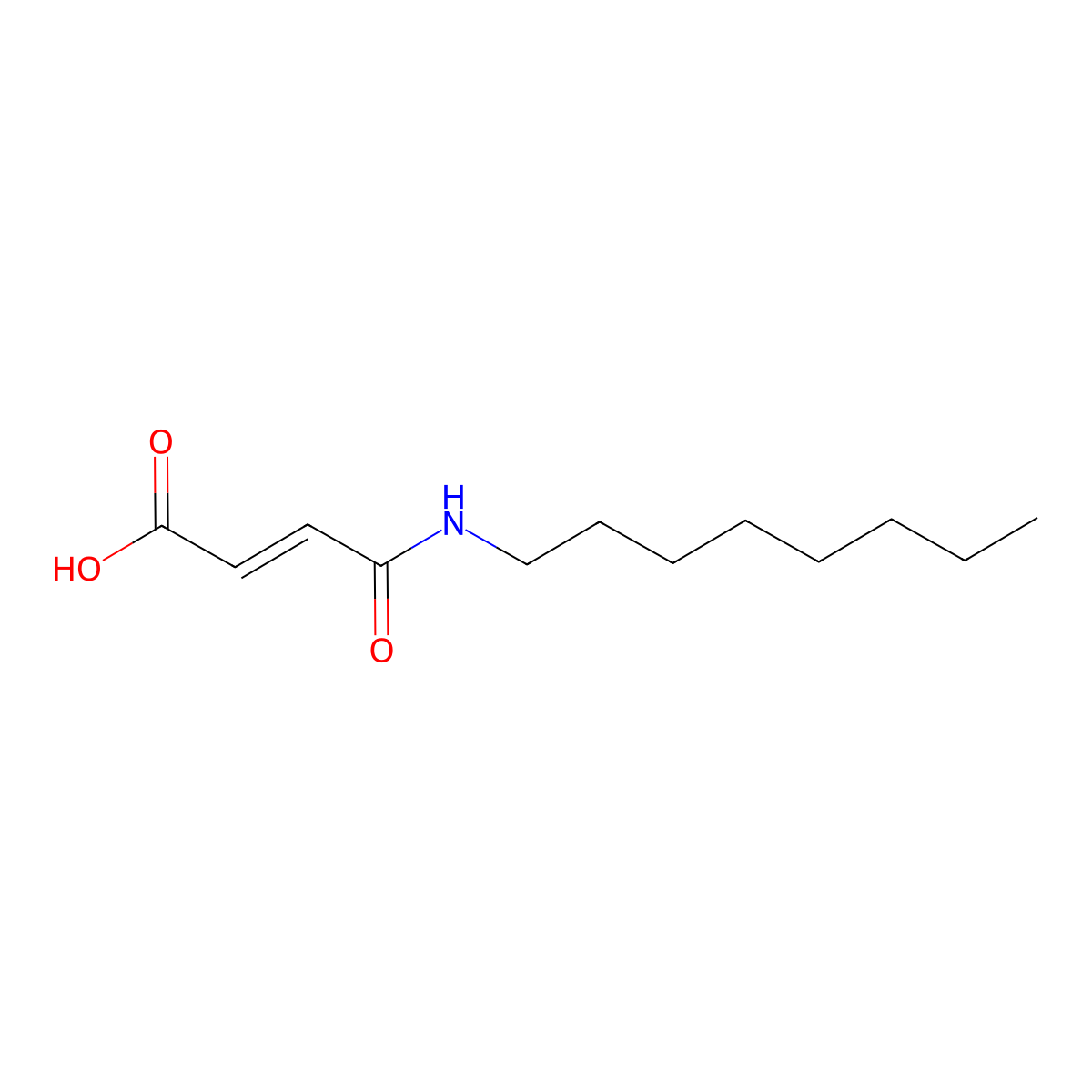 4-(Octylamino)-4-oxo-2-butenoic acid molecular structure, CAS 100582-16-9