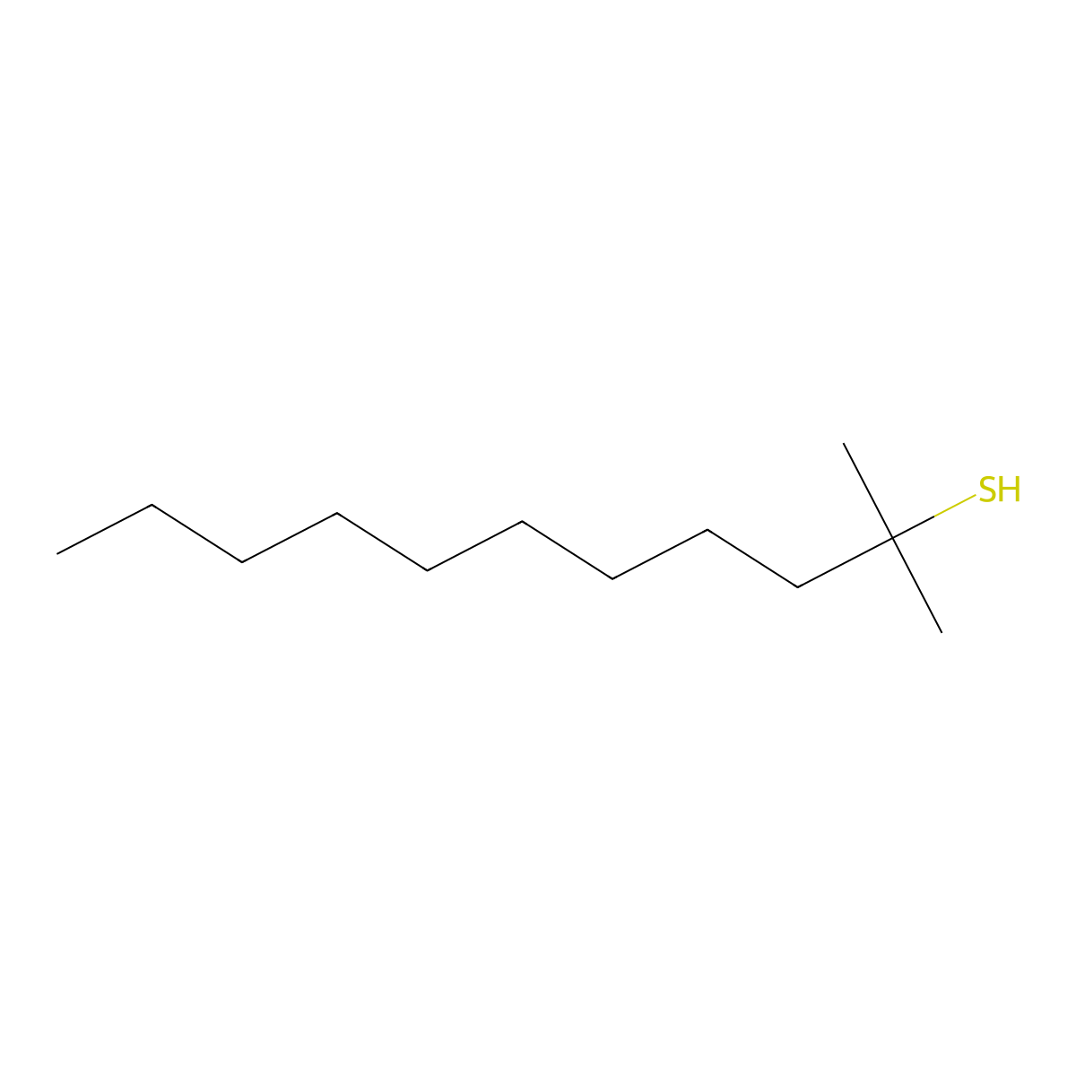 2-Methylundecane-2-thiol molecular structure, CAS 10059-13-9