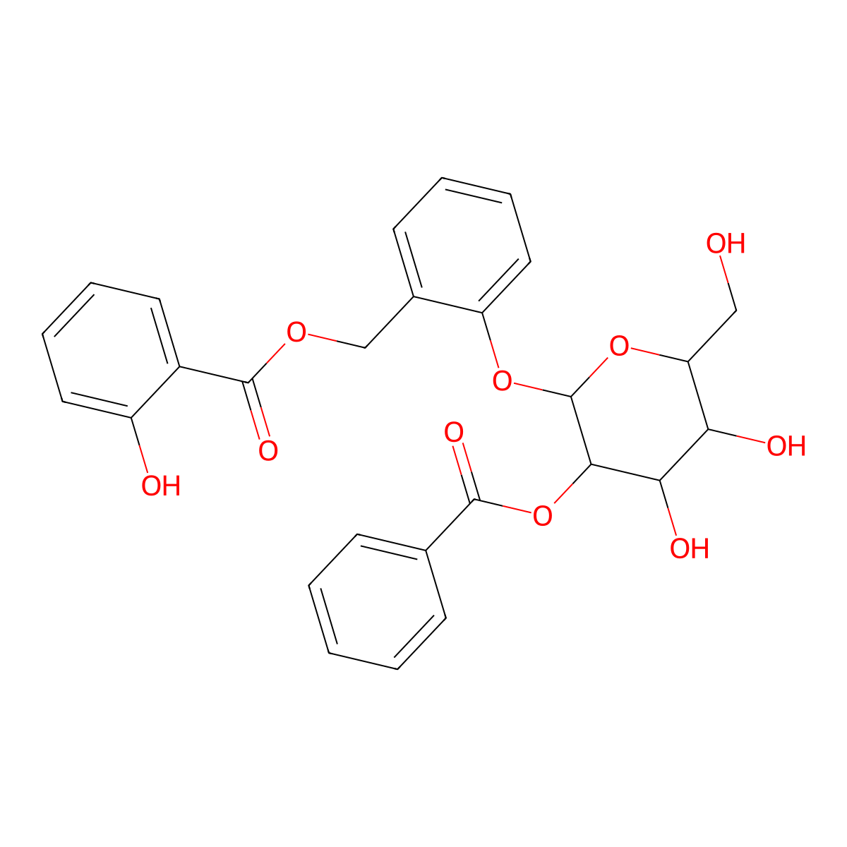 Salicyltremuloidin molecular structure, CAS 10059-19-5