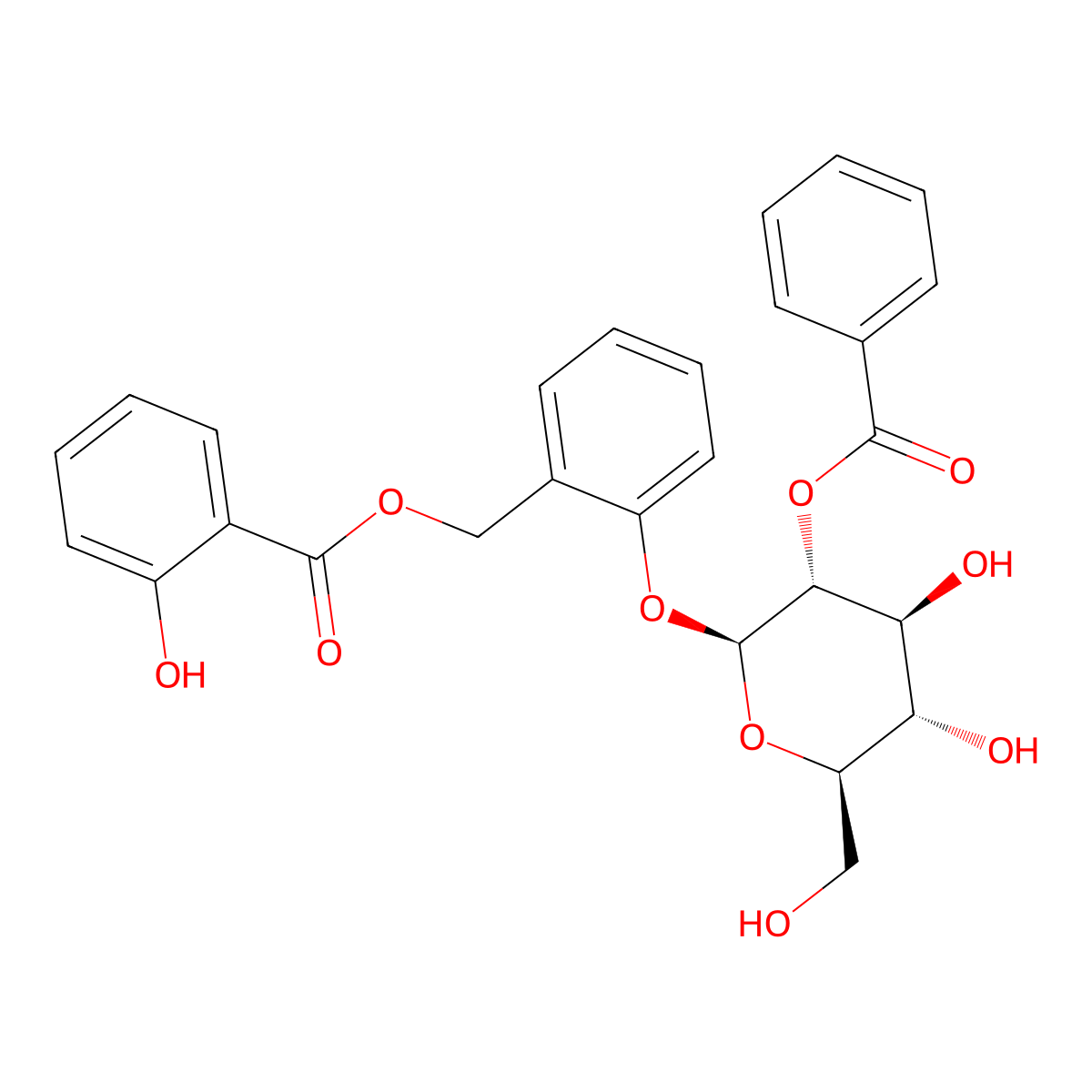 Salicyltremuloidin molecular structure, CAS 10059-19-5