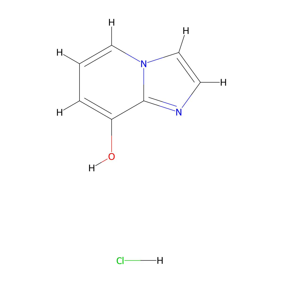 8-Hydroxyimidazo[1,2-a]pyridine hydrochloride molecular structure, CAS 100592-11-8