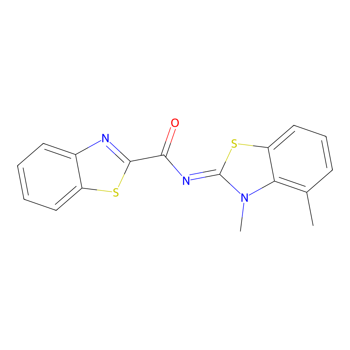 (E)-N-(3,4-dimethylbenzo[d]thiazol-2(3H)-ylidene)benzo[d]thiazole-2-carboxamide molecular structure, CAS 1005937-37-0