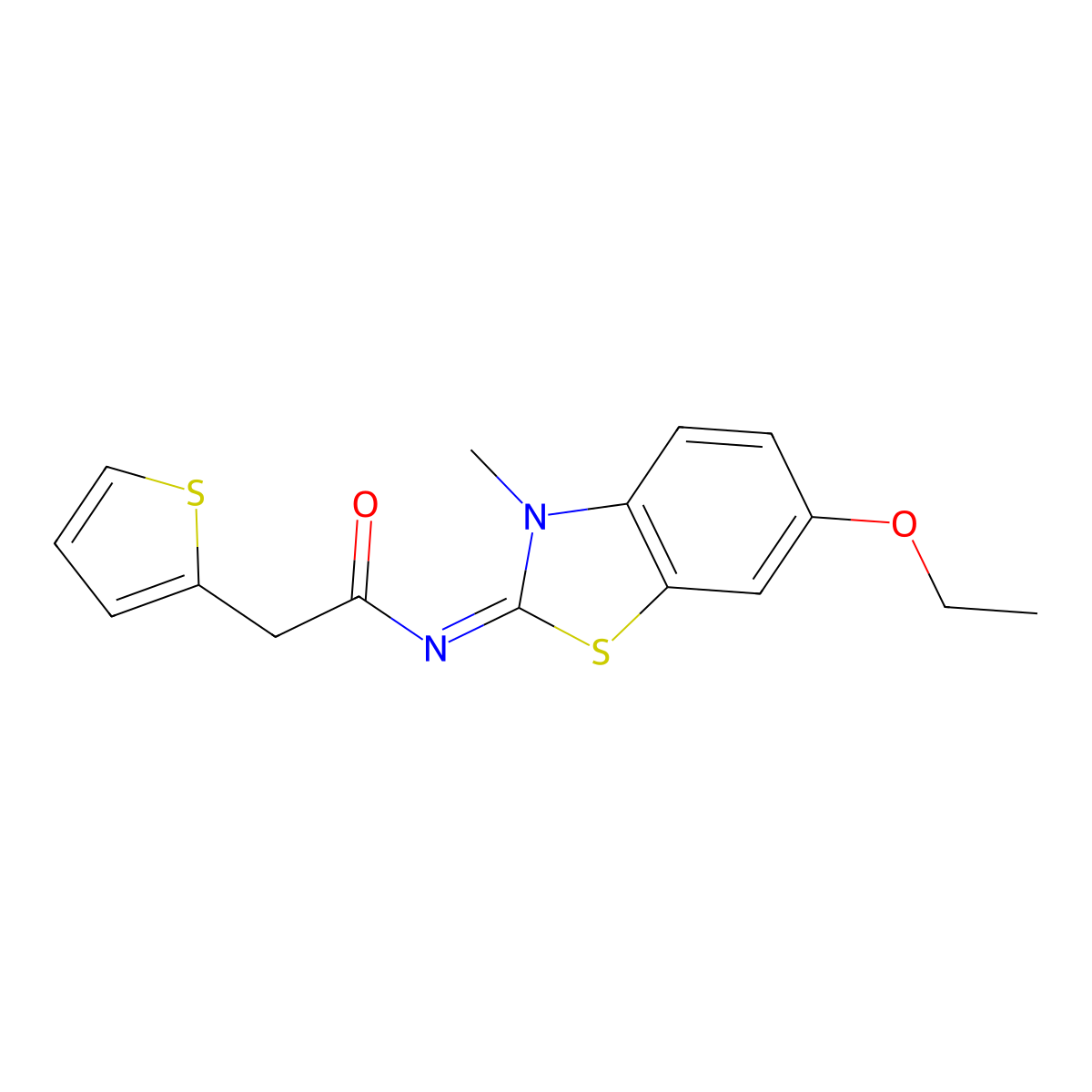 (E)-N-(6-ethoxy-3-methylbenzo[d]thiazol-2(3H)-ylidene)-2-(thiophen-2-yl)acetamide molecular structure, CAS 1005956-62-6