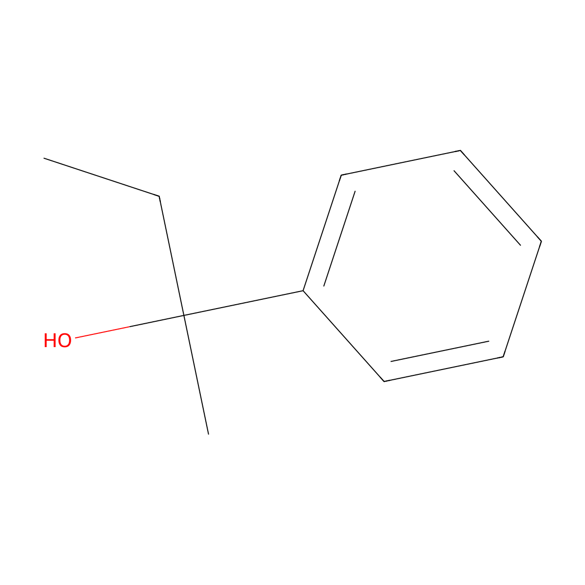 (2R)-2-phenylbutan-2-ol molecular structure, CAS 1006-06-0