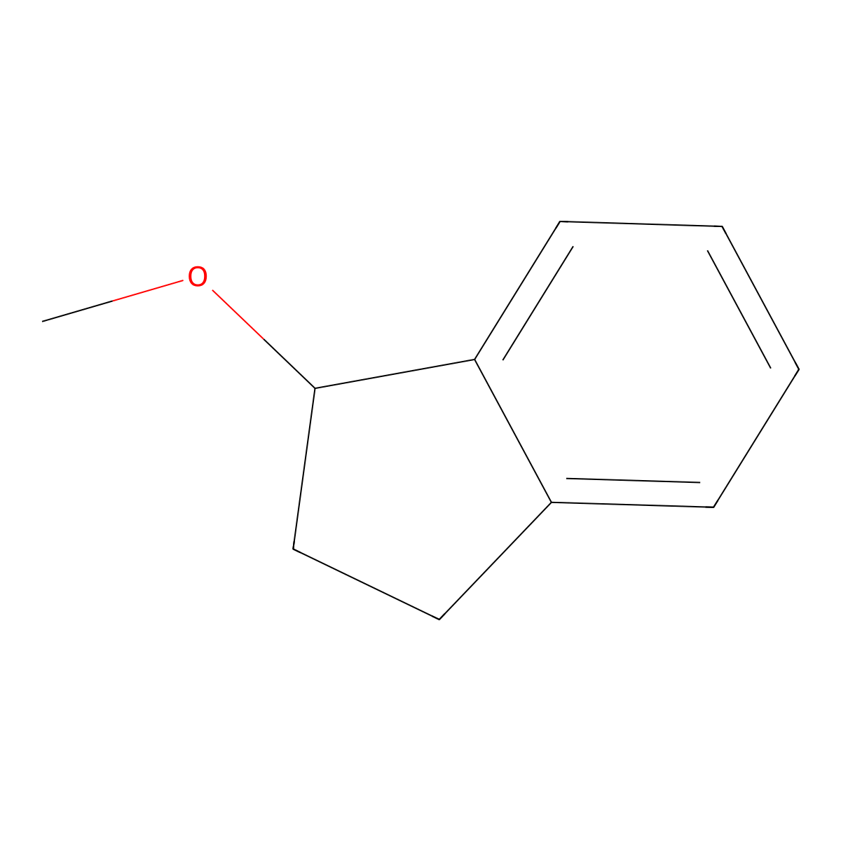 Methoxyindane molecular structure, CAS 1006-27-5