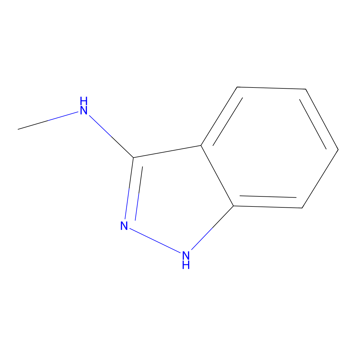 (1H-Indazol-3-yl)-methyl-amine molecular structure, CAS 1006-28-6