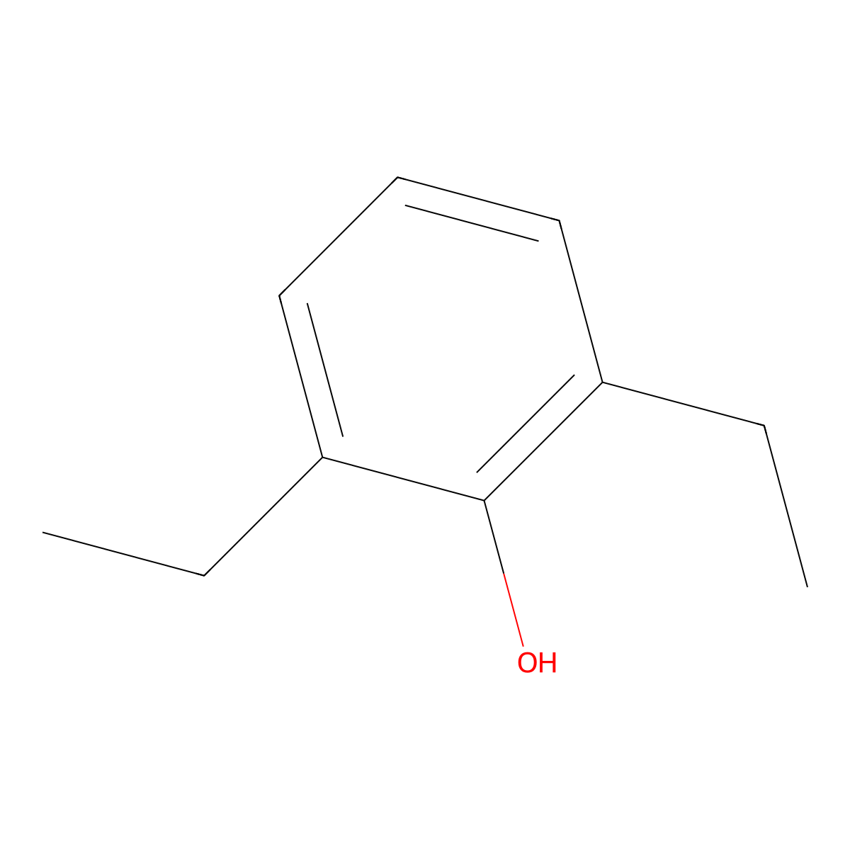 2,6-Diethylphenol molecular structure, CAS 1006-59-3