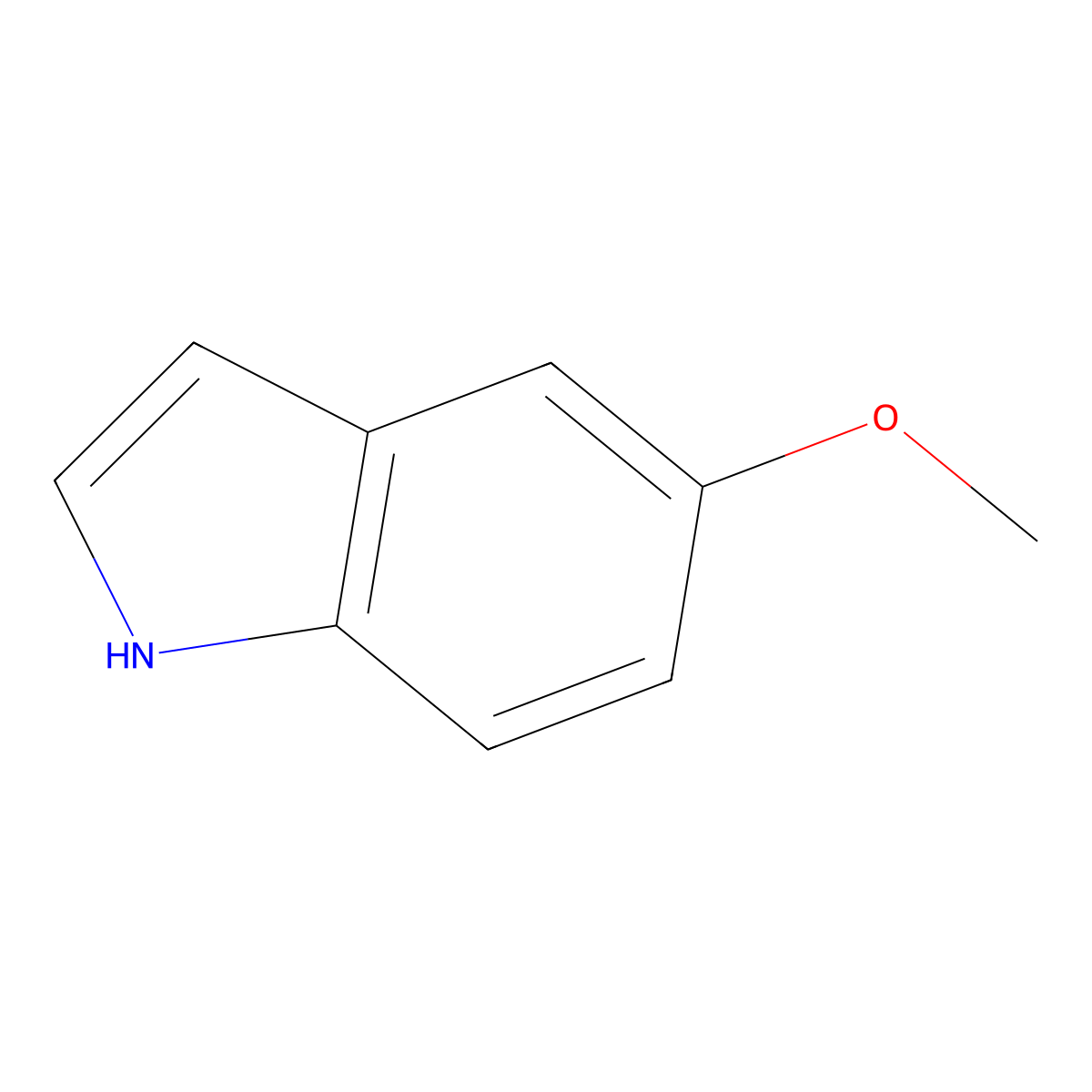 5-Methoxyindole molecular structure, CAS 1006-94-6