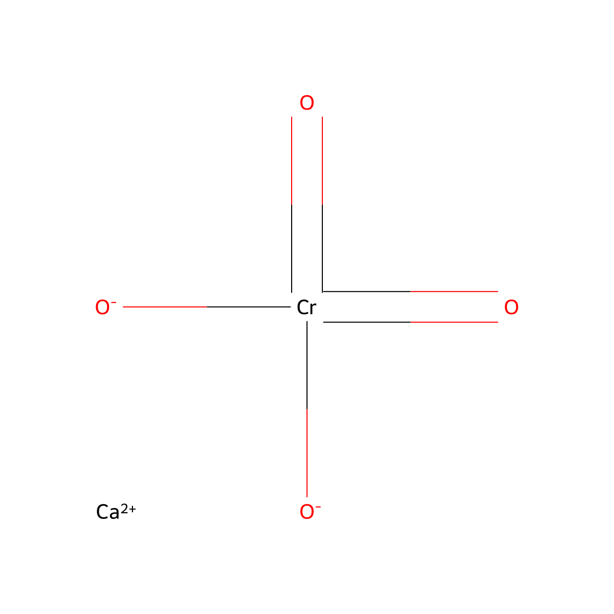Calcium Chromate molecular structure, CAS 10060-08-9
