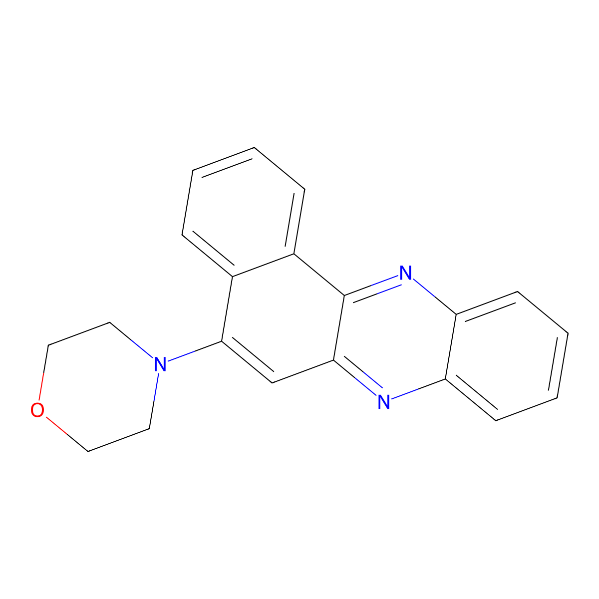 5-(4-Morpholinyl)benzo[a]phenazine molecular structure, CAS 10060-79-4
