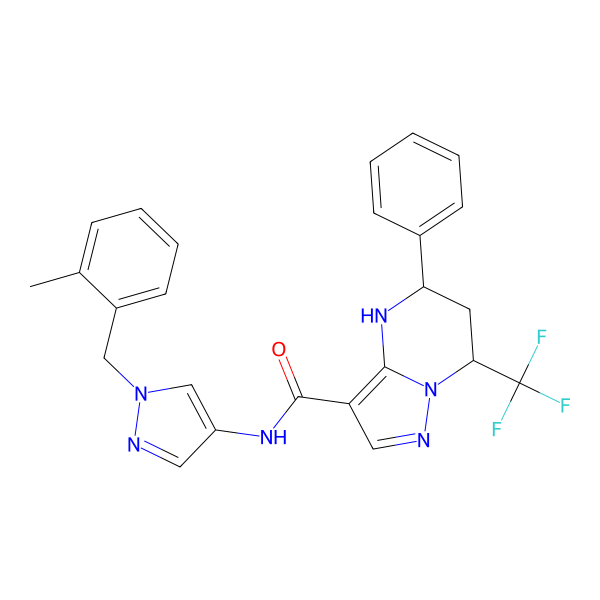 C25H23F3N6O molecular structure, CAS 1006025-96-2