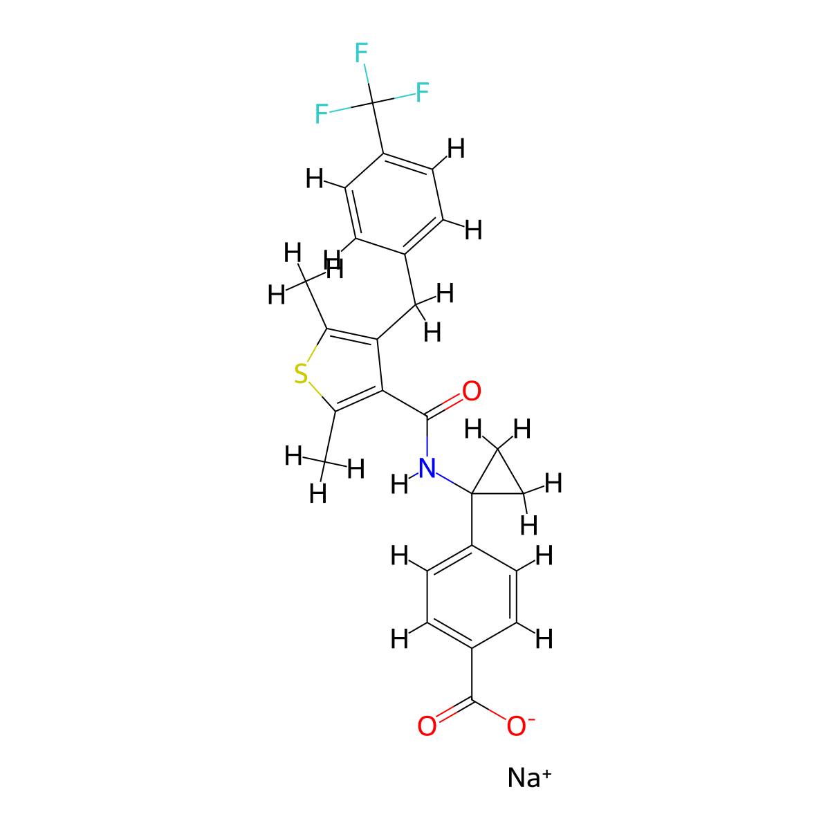 MK-2894 (sodium salt) molecular structure, CAS 1006036-88-9
