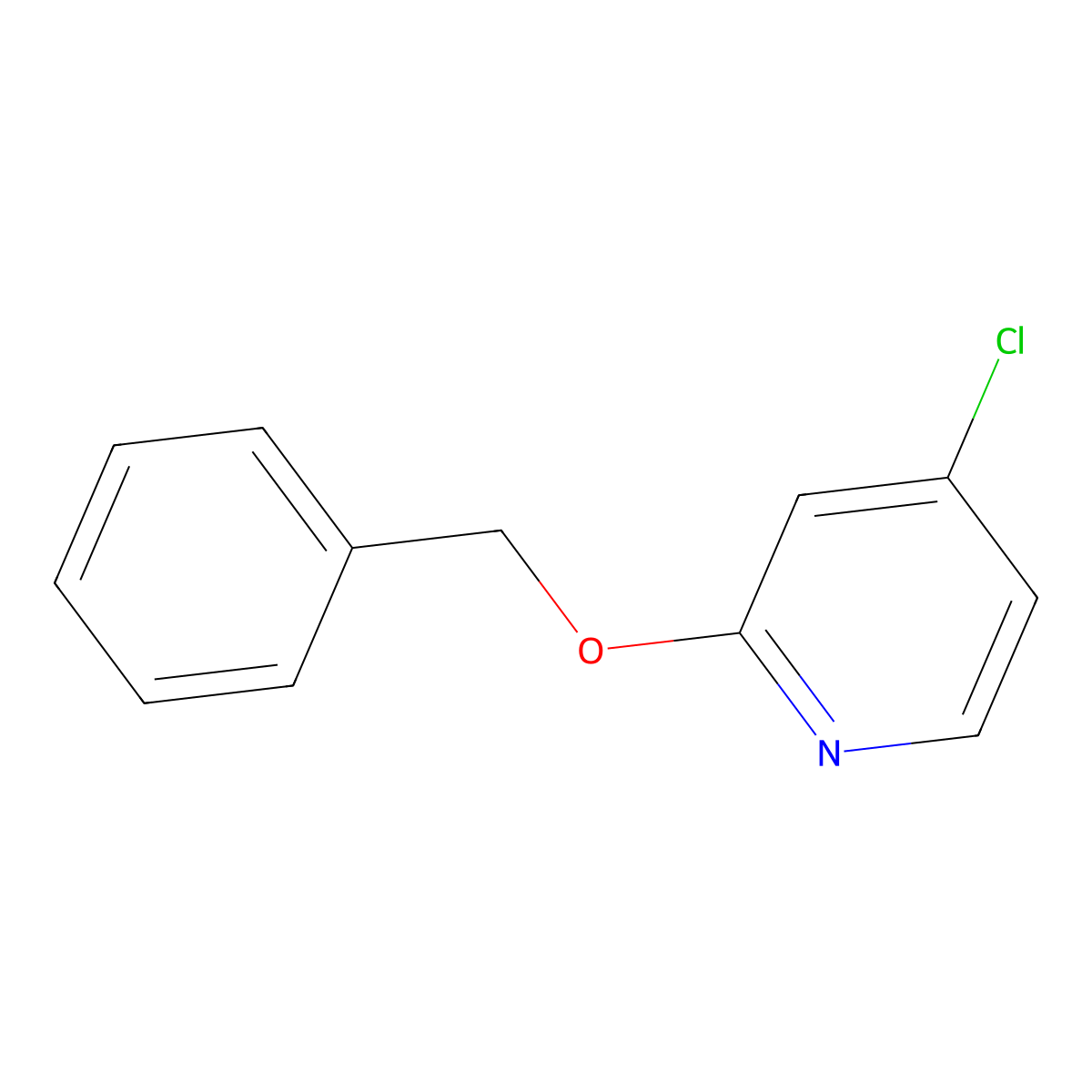 2-(Benzyloxy)-4-chloropyridine molecular structure, CAS 1006052-55-6