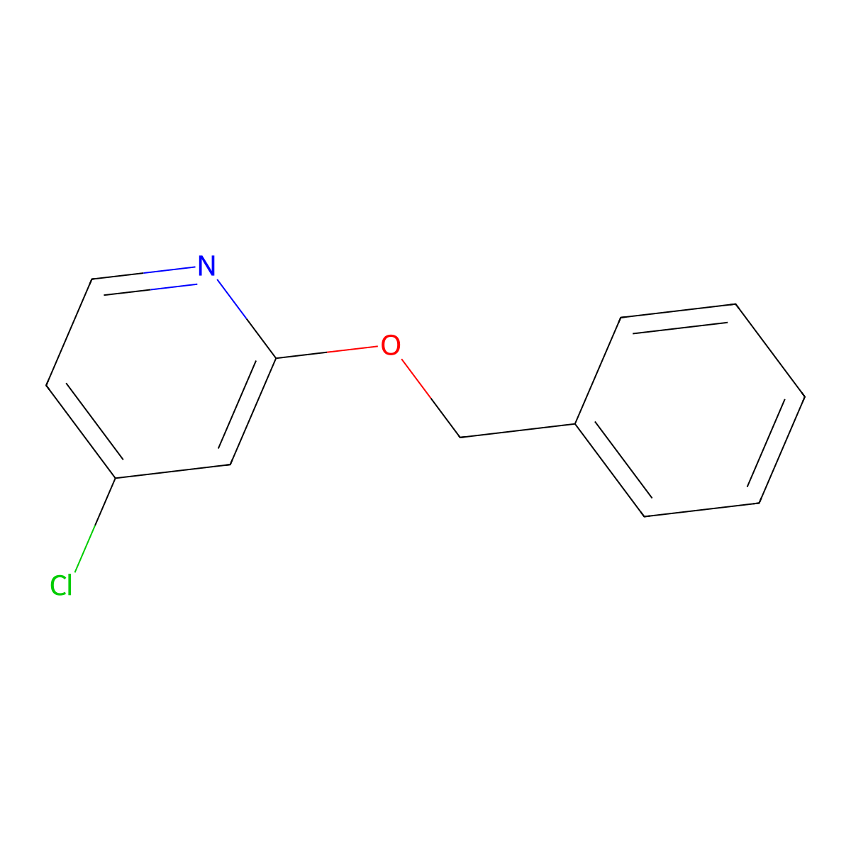 2-(Benzyloxy)-4-chloropyridine molecular structure, CAS 1006052-55-6