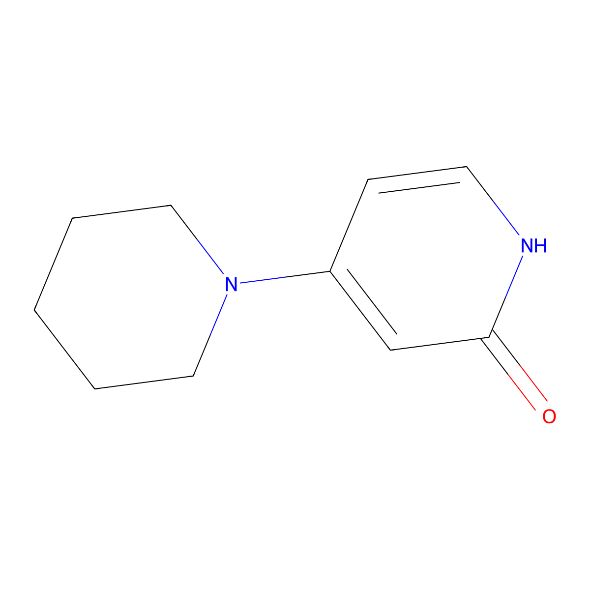 4-(Piperidin-1-yl)-1,2-dihydropyridin-2-one molecular structure, CAS 1006052-99-8