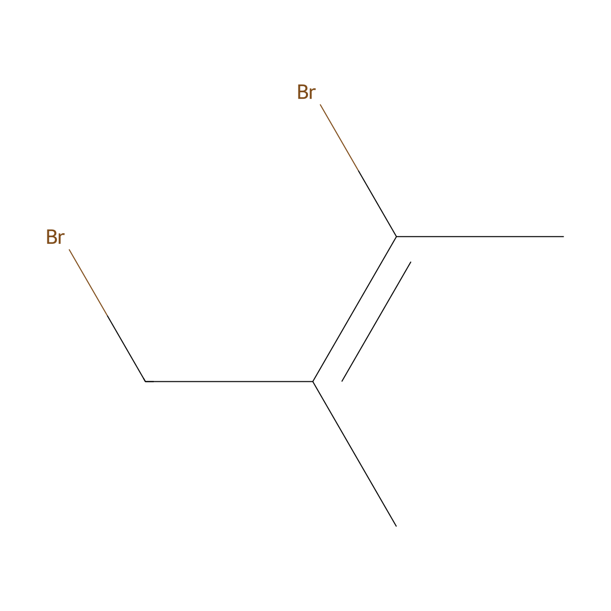 (2E)-1,3-dibromo-2-methylbut-2-ene molecular structure, CAS 100606-28-8