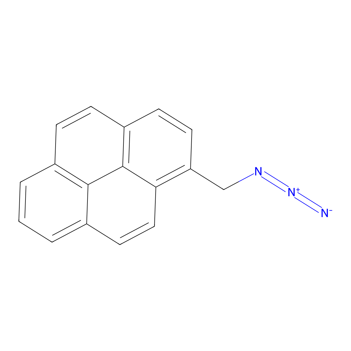 1-(Azidomethyl)pyrene molecular structure, CAS 1006061-57-9
