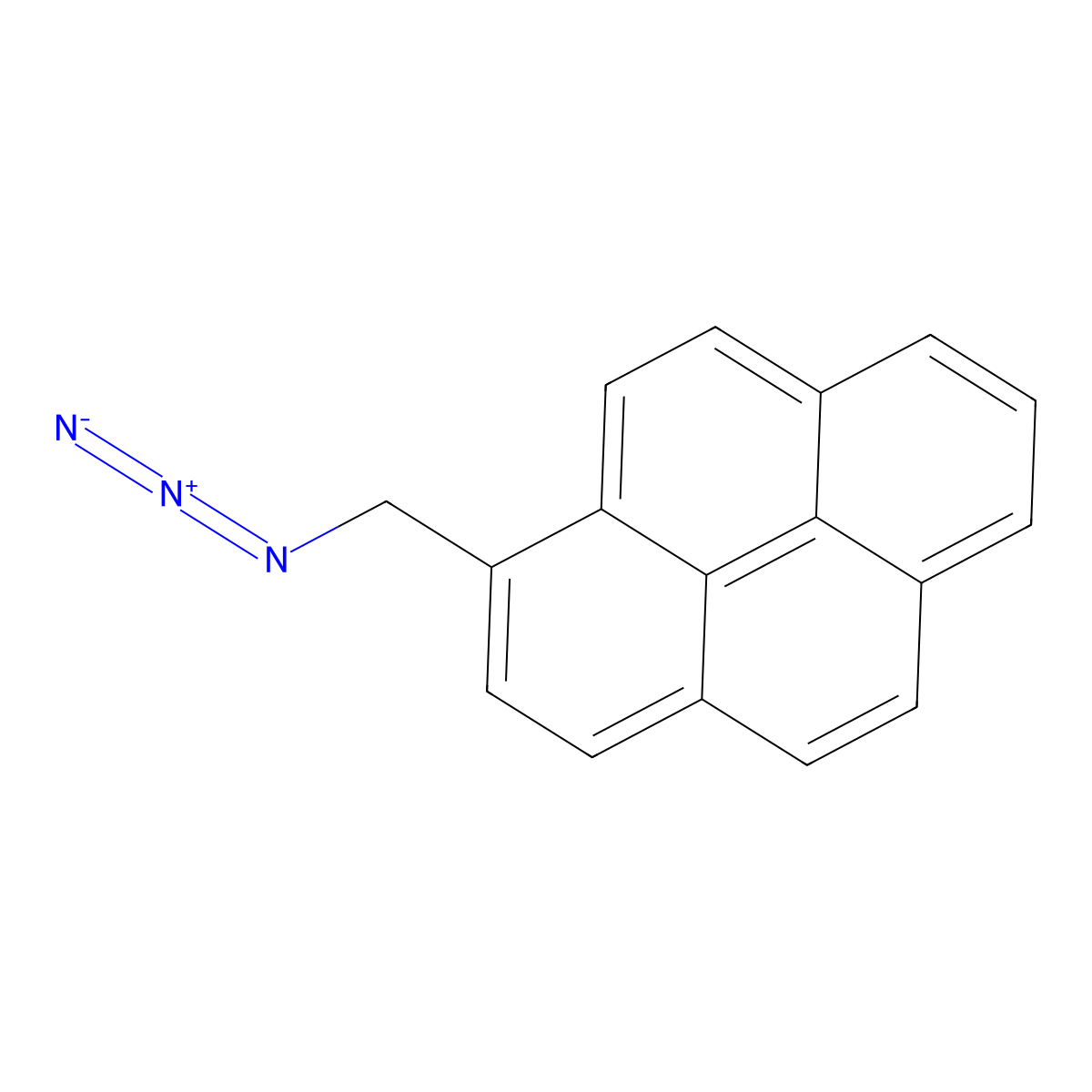 1-(Azidomethyl)pyrene molecular structure, CAS 1006061-57-9