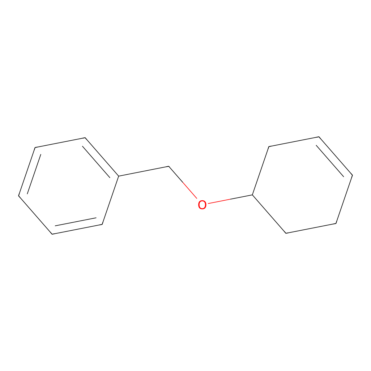 Benzene, [(3-cyclohexen-1-yloxy)methyl]- molecular structure, CAS 100611-66-3