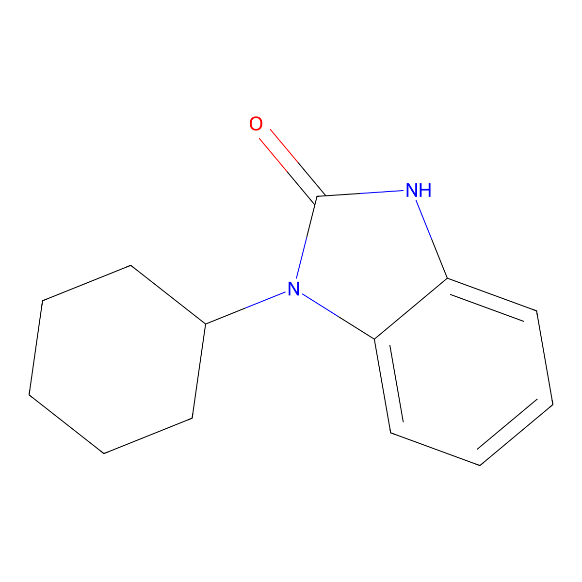 1-Cyclohexyl-3H-1,3-benzodiazol-2-one molecular structure, CAS 100615-14-3