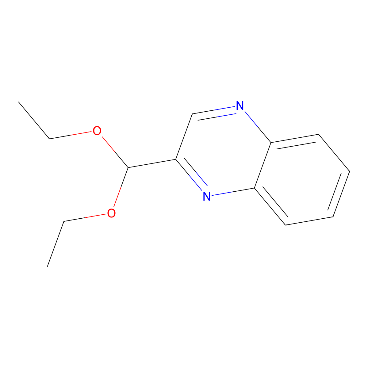 2-(Diethoxymethyl)quinoxaline molecular structure, CAS 100615-78-9