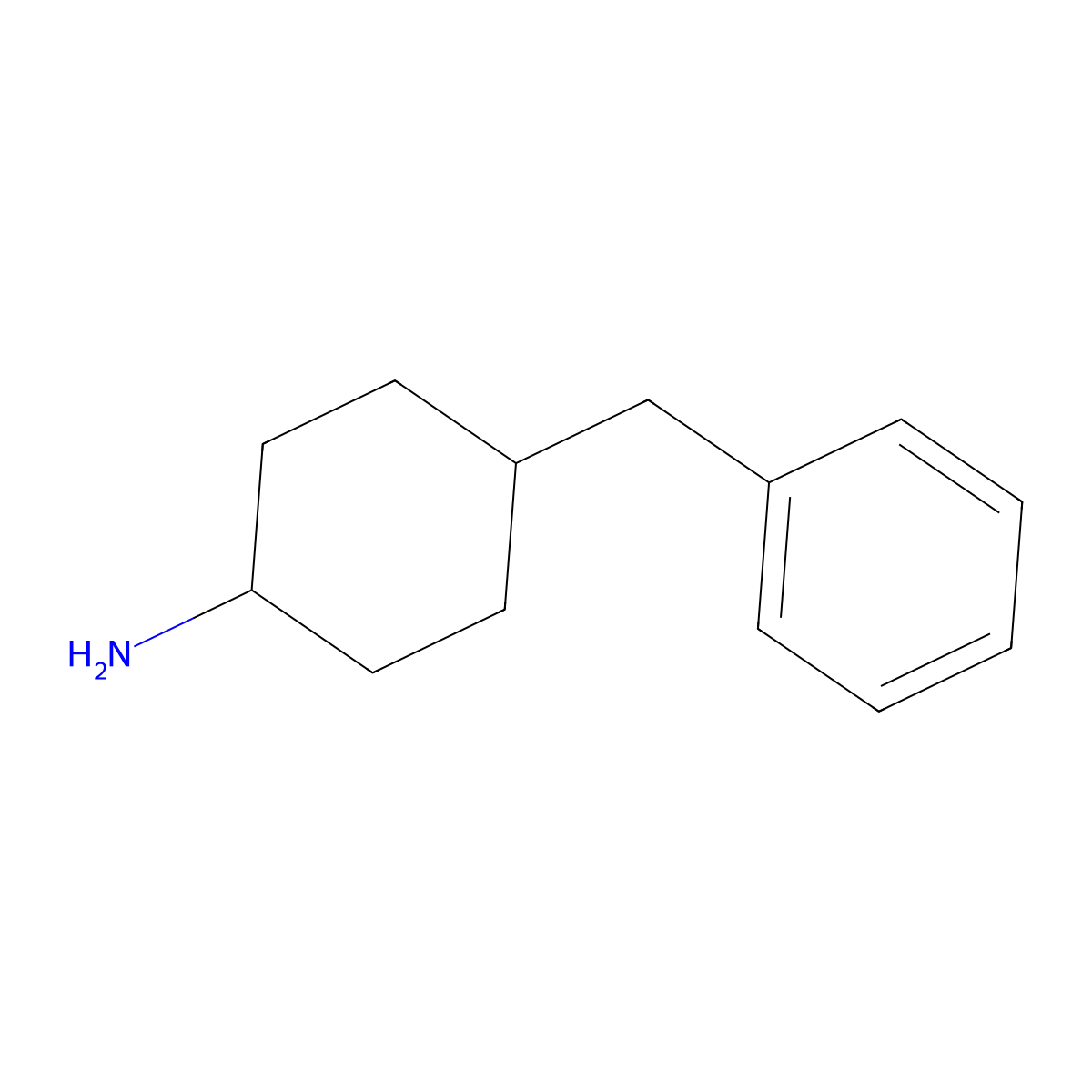 4-Benzylcyclohexanamine molecular structure, CAS 100617-11-6