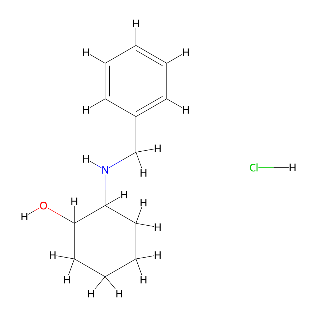 2-(Benzylamino)cyclohexanolhydrochloride molecular structure, CAS 100617-51-4
