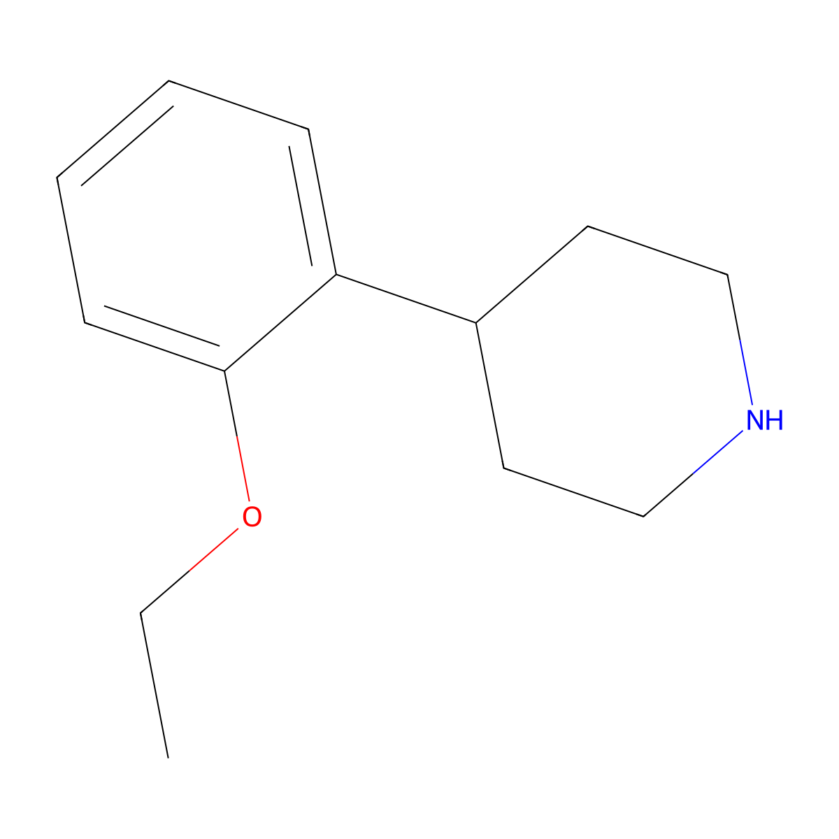 4-(2-Ethoxyphenyl)piperidine molecular structure, CAS 100617-80-9