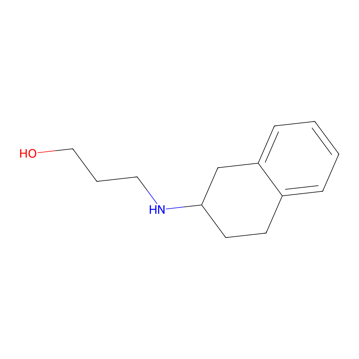 3-[(1,2,3,4-Tetrahydronaphthalen-2-yl)amino]propan-1-ol molecular structure, CAS 100617-81-0