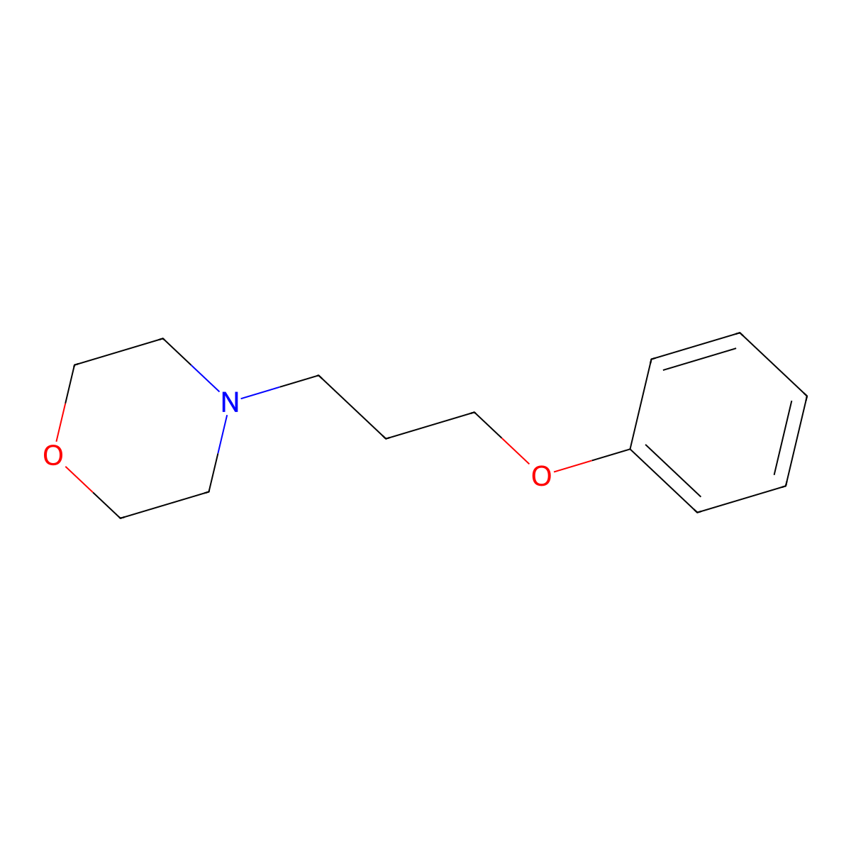 4-(3-Phenoxypropyl)morpholine molecular structure, CAS 100618-57-3