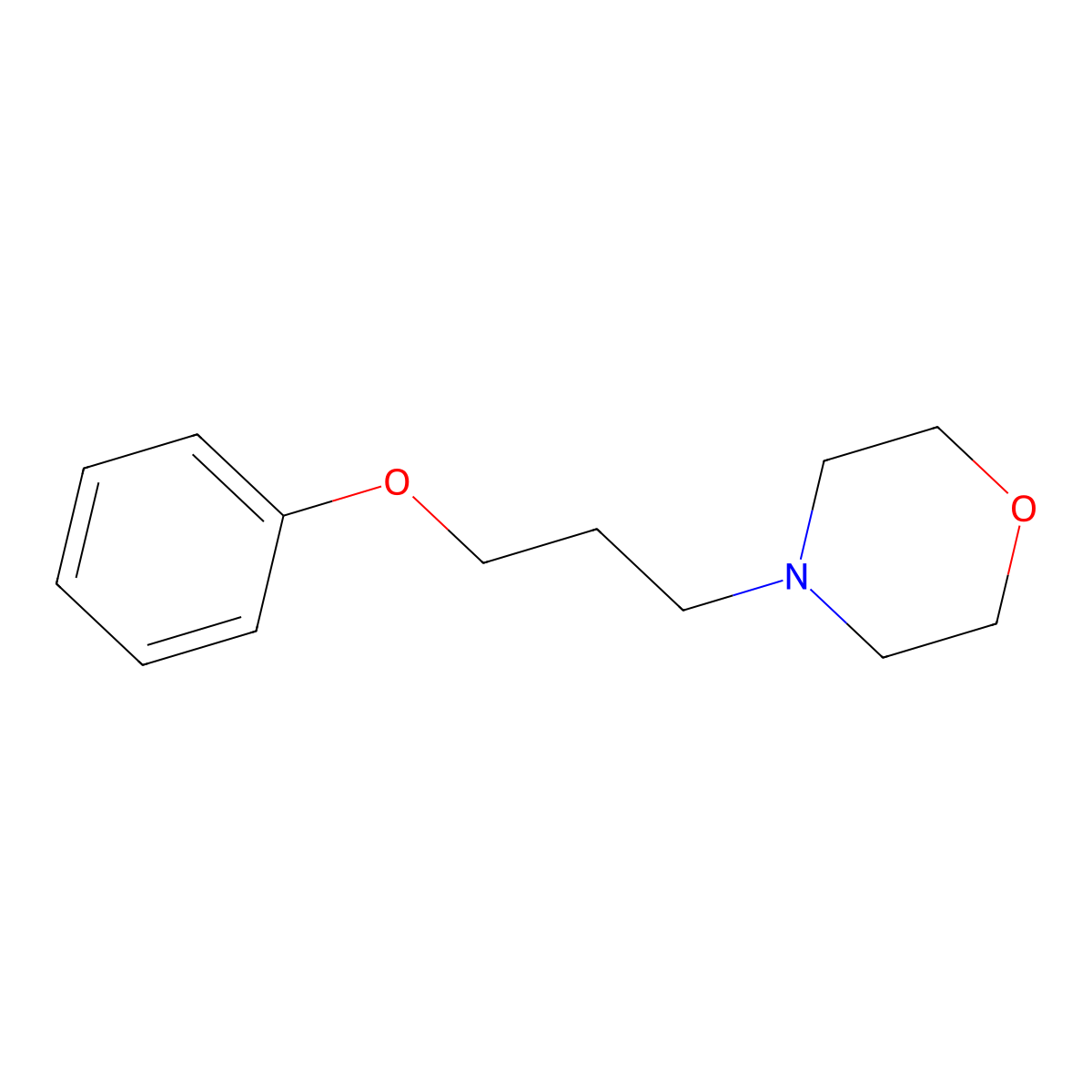 4-(3-Phenoxypropyl)morpholine molecular structure, CAS 100618-57-3