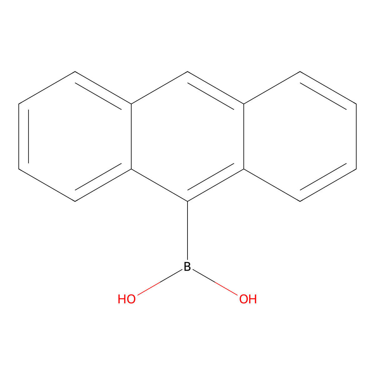 9-Anthraceneboronic Acid molecular structure, CAS 100622-34-2
