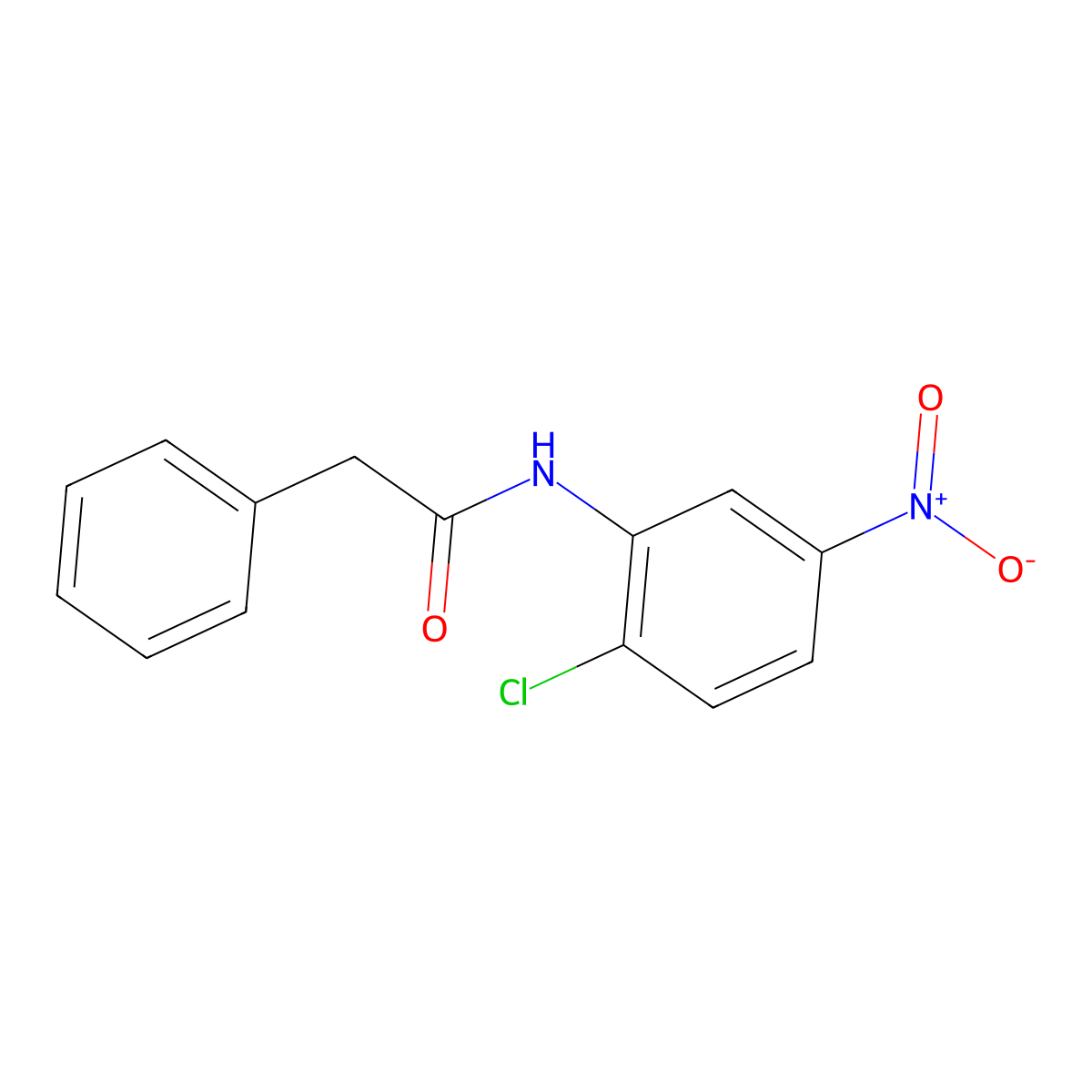 N-(2-chloro-5-nitrophenyl)-2-phenylacetamide molecular structure, CAS 100622-81-9