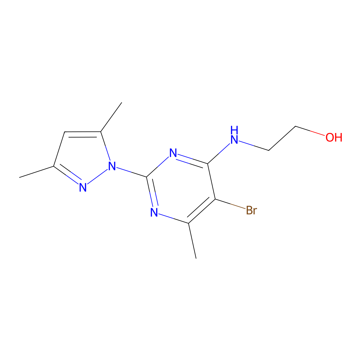 C12H16BrN5O molecular structure, CAS 1006282-42-3