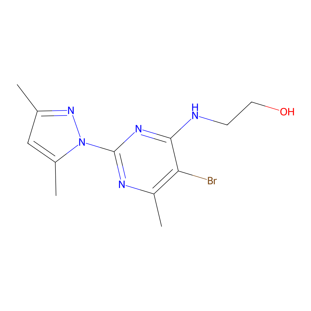 C12H16BrN5O molecular structure, CAS 1006282-42-3