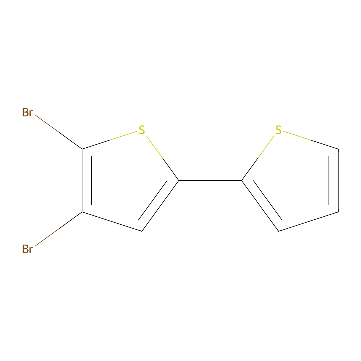 4,5-Dibromo-2,2'-bithiophene molecular structure, CAS 1006384-44-6