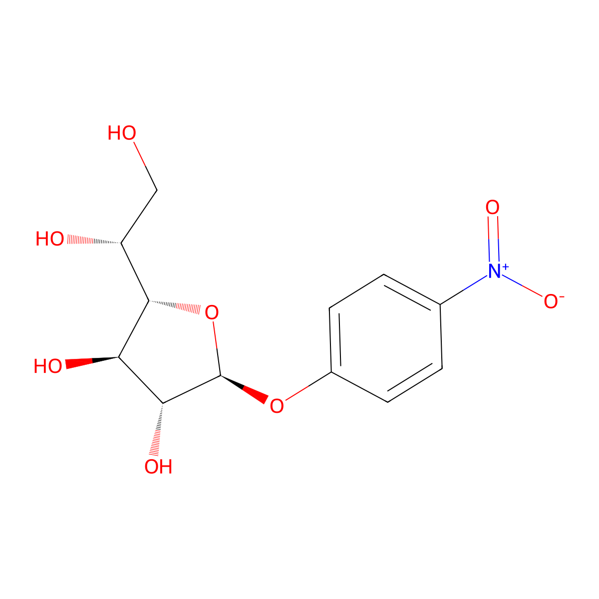 4-Nitrophenylgalactofuranoside molecular structure, CAS 100645-45-2