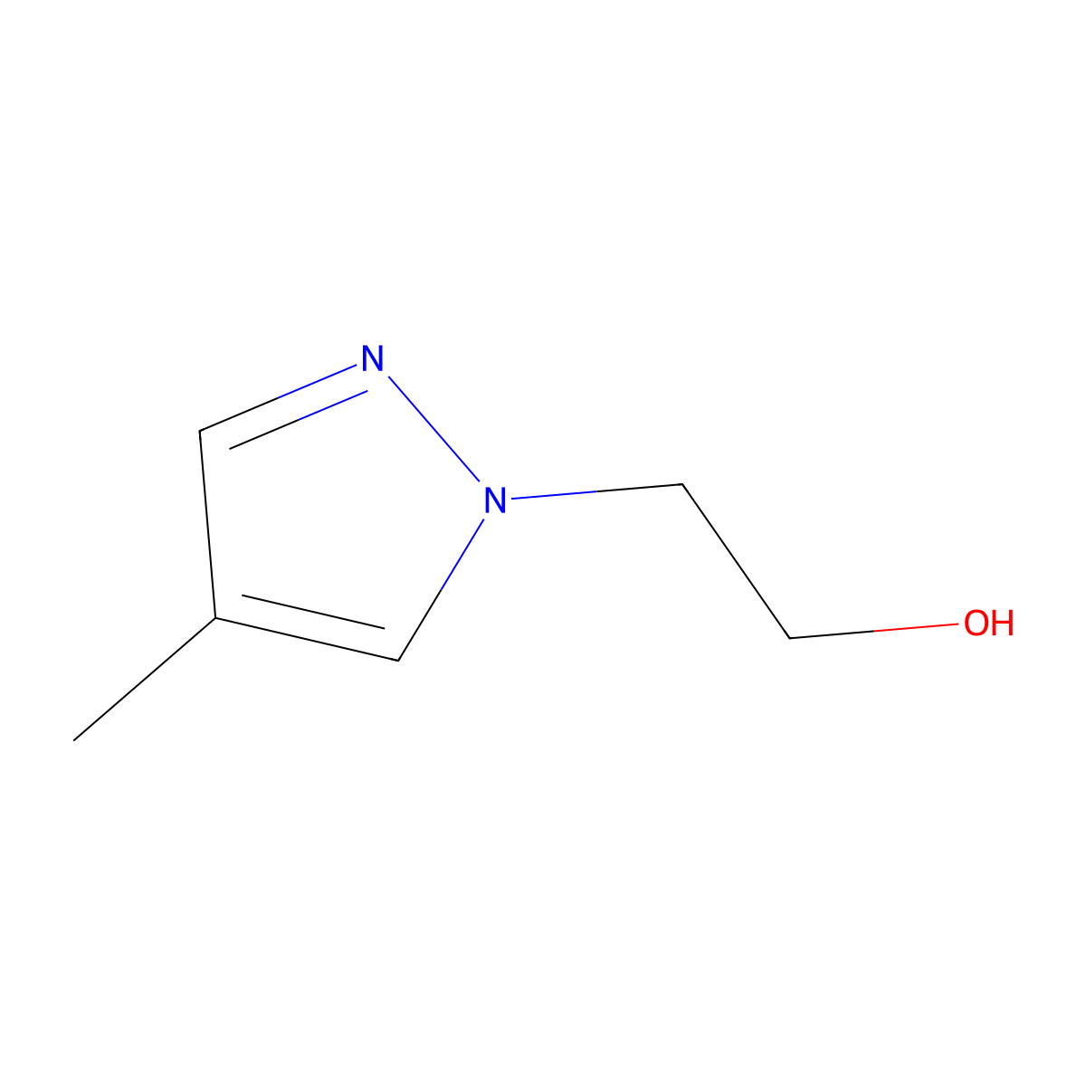 2-(4-Methyl-1H-pyrazol-1-YL)ethanol molecular structure, CAS 1006469-41-5