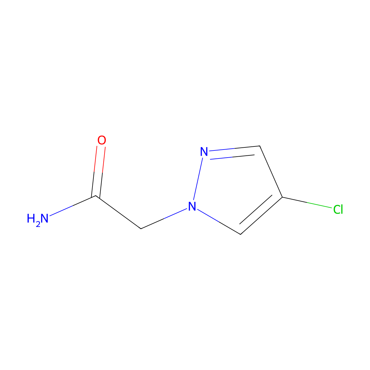 2-(4-Chloro-1H-pyrazol-1-yl)acetamide molecular structure, CAS 1006506-31-5