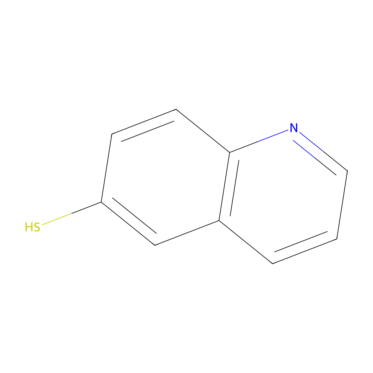 Quinoline-6-thiol molecular structure, CAS 100653-59-6