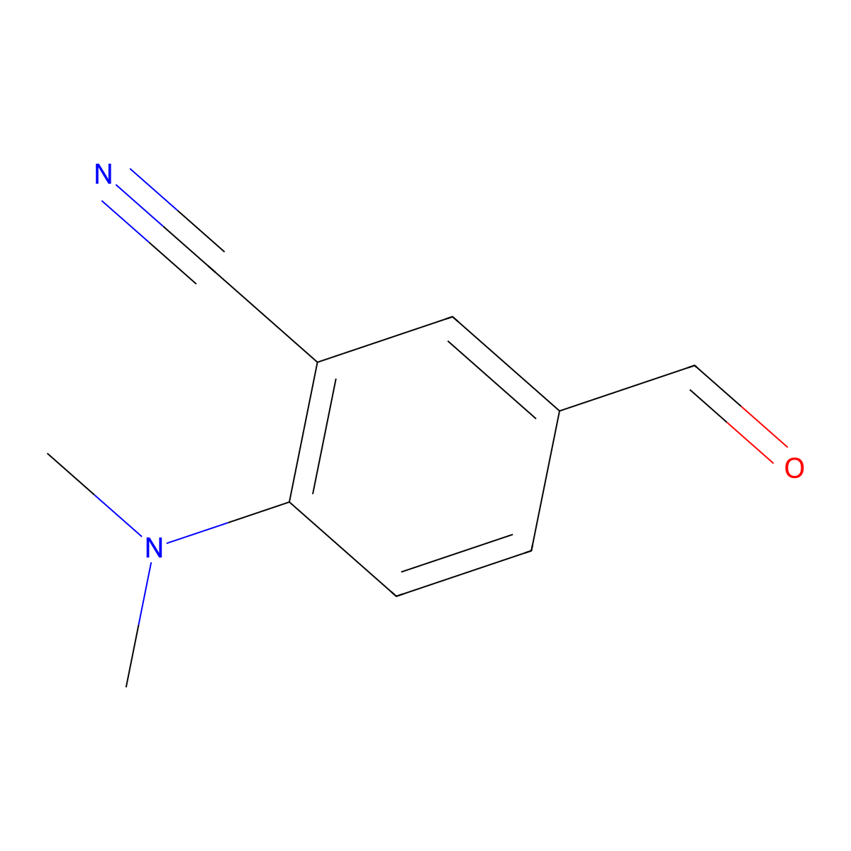 2-(Dimethylamino)-5-formylbenzonitrile molecular structure, CAS 100655-27-4