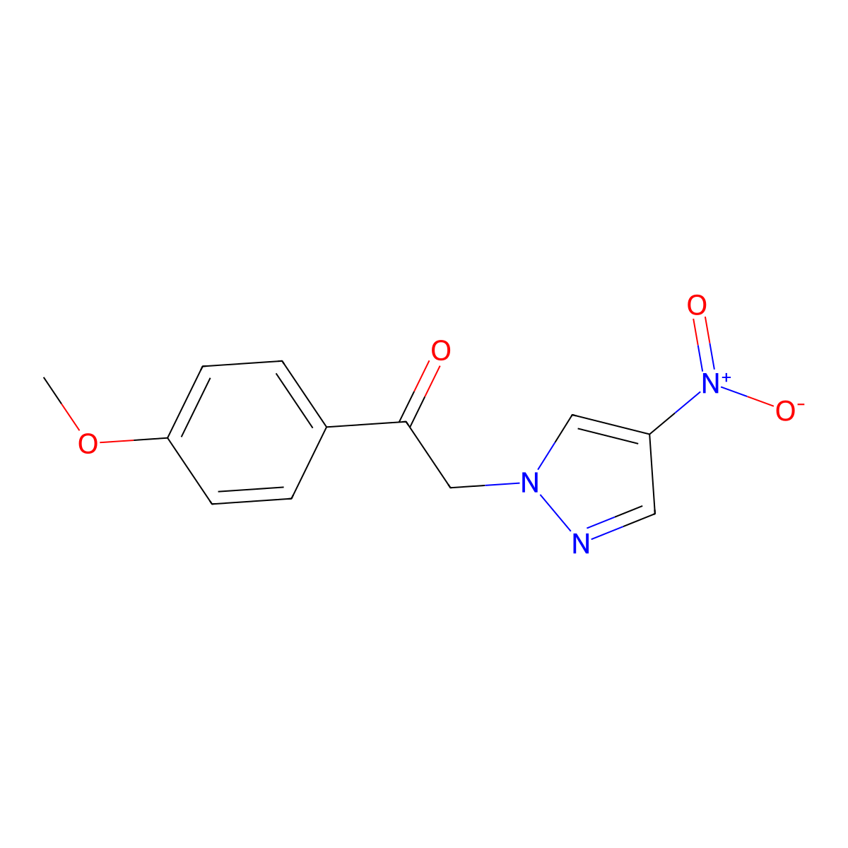 1-(4-Methoxyphenyl)-2-(4-nitro-1H-pyrazol-1-yl)ethan-1-one molecular structure, CAS 1006571-64-7