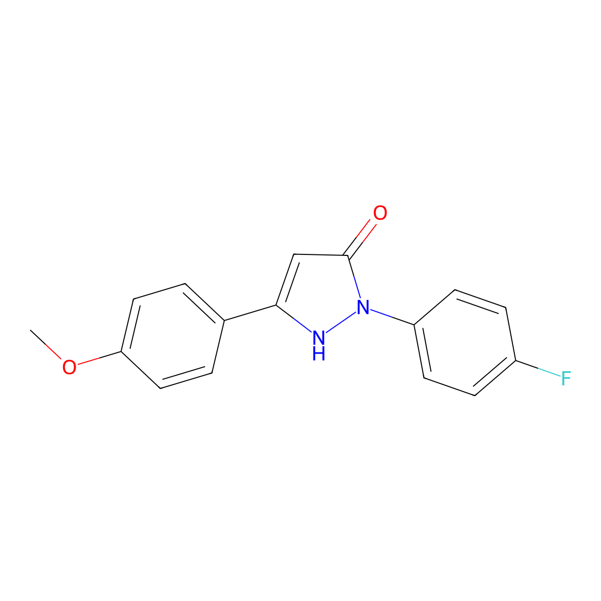 1-(4-fluorophenyl)-3-(4-methoxyphenyl)-1H-pyrazol-5-ol molecular structure, CAS 1006583-02-3