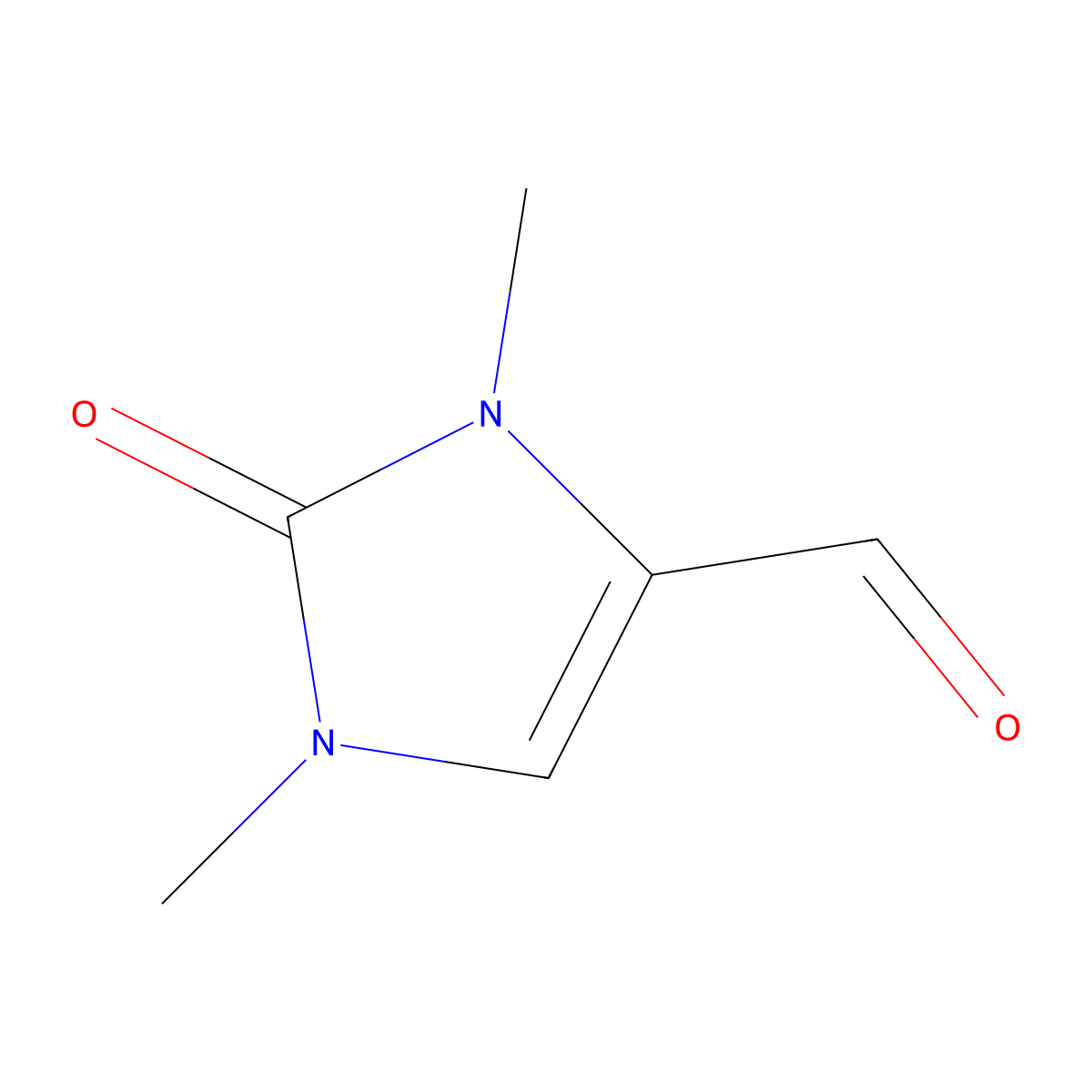 1,3-Dimethyl-2-oxo-2,3-dihydro-1H-imidazole-4-carbaldehyde molecular structure, CAS 1006591-41-8