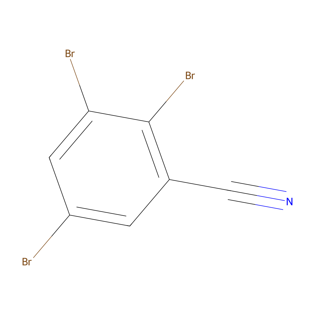 2,3,5-Tribromobenzonitrile molecular structure, CAS 1006593-84-5