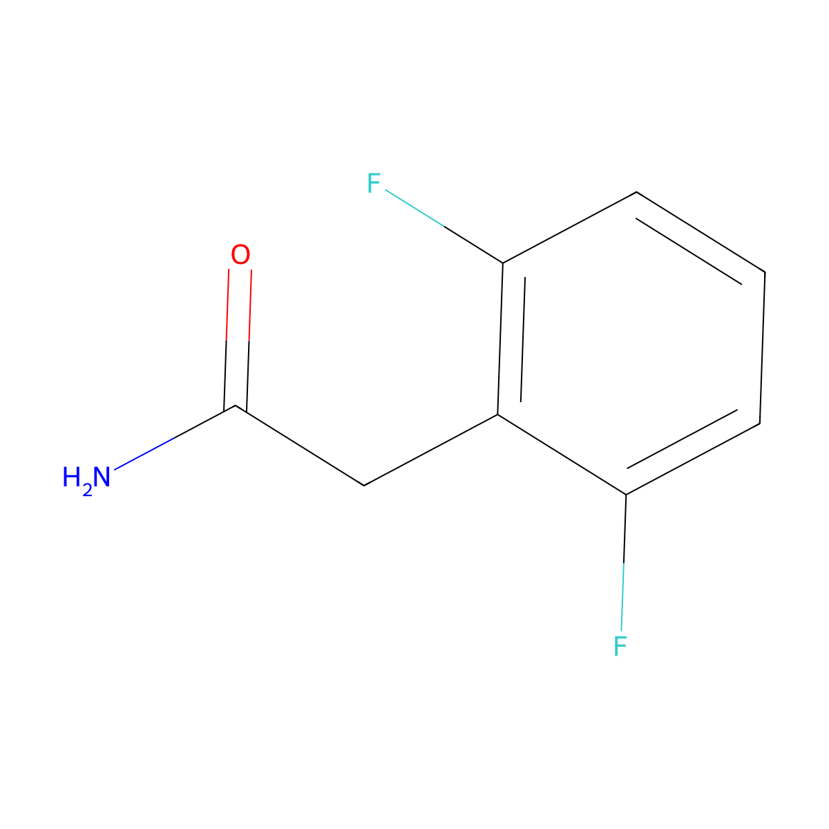 2-(2,6-Difluorophenyl)acetamide molecular structure, CAS 1006608-67-8