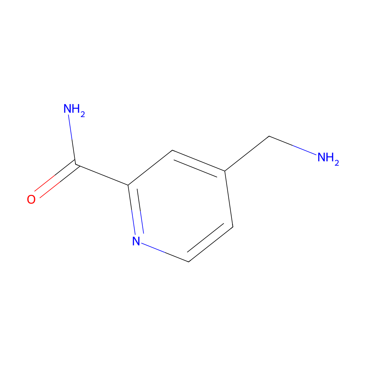 4-(Aminomethyl)pyridine-2-carboxamide molecular structure, CAS 1006618-86-5