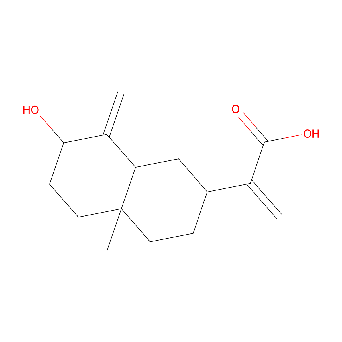 Viscic acid molecular structure, CAS 100664-47-9