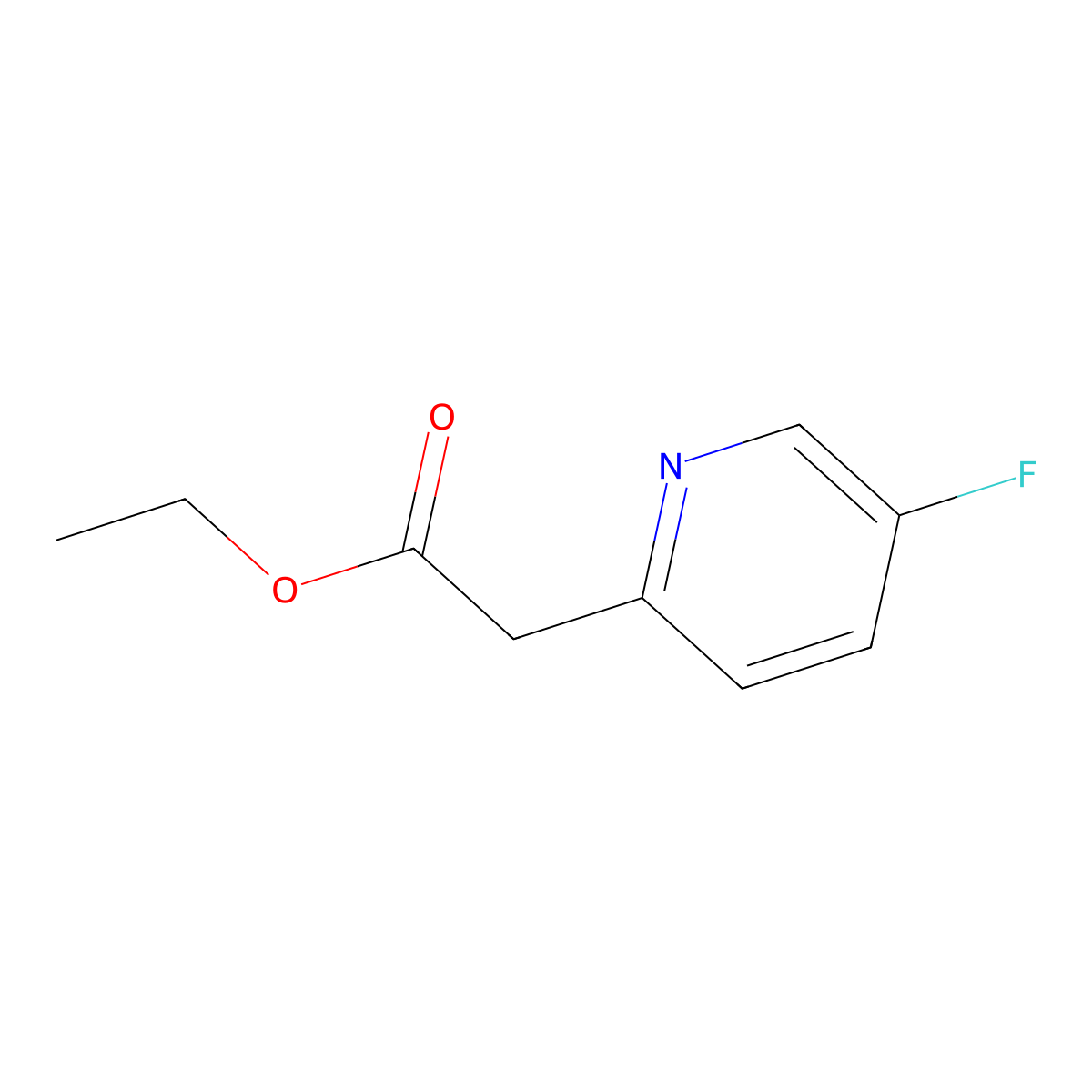 Ethyl 2-(5-fluoropyridin-2-YL)acetate molecular structure, CAS 1006686-15-2